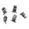 John Bead Antique Stainless Steel Beads - Owl, 11 x 14 mm, Pkg of 5